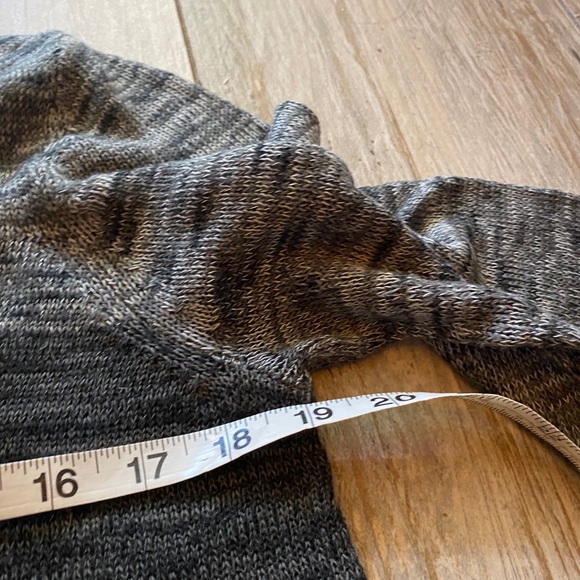 One World Striped Sweater, Black/Gray, Size Large - Picture 3 of 6